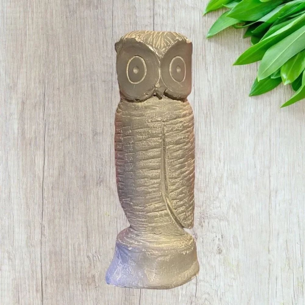 ABBOTT, CANADA CARVED SOAPSTONE OWL